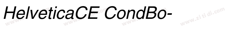 HelveticaCE CondBo字体转换